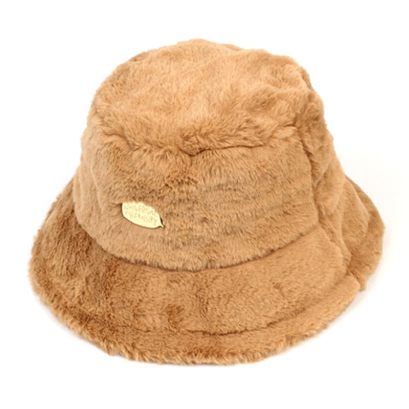 

Universal chemistry Fur Beige Bucket Hat FREE
