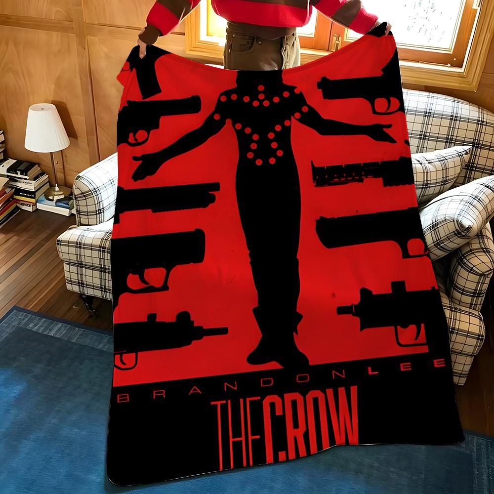 Movie T-The C-Crow Throw Flannel Cozy Print Blanket, Portable, Durable Machine Washable Cute Cool