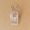 500pcs Transparent Black Plastic Hook Clip Portable Travel Mini Clothespin Socks Towel Clip