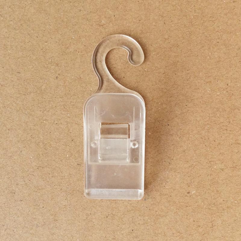 500pcs Transparent Black Plastic Hook Clip Portable Travel Mini Clothespin Socks Towel Clip