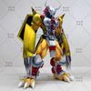 20cm Digimon WarGreymon Updated Paint Action Figure Battle Scene Diorama Alloy Claws Anime Collectible Model 2.0 with Articulated Poseable Detailed