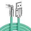 180° Drehbares USB Typ C Kabel Schnellladung 120W 6A Flüssigsilikonkabeldraht für Xiaomi Huawei Samsung USB Bold Datenkabel