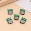 5Pcs Usb Adapter Board Typec16P To 2.54 Pin Terminal Upgrade Version With Holes For Fixation
