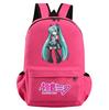 Anime Kreslený Batoh s Potiskem Hatsune Miku pro Teenagera Studenta Dívku Chlapce Školní Taška Velkokapacitní Vodotěsná Cestovní Taška Dárek