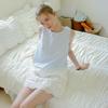 CEST MOIDEW Cest_Floral Embroidery Lace Hem Blouse_Blue