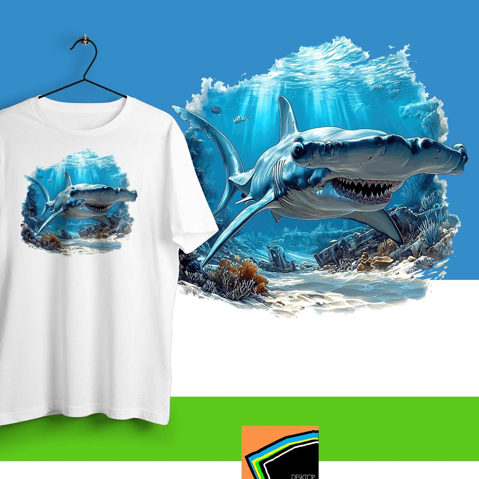 Shark Shirt, Marine Life Tee, Cool Shark Shirt, Hammerhead T-Shirt, Gift for Sea Life Enthusiasts 3XL