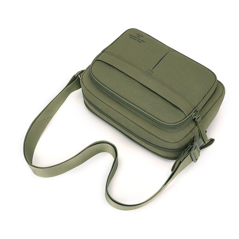 Borsa a tracolla leggera in nylon per uomo donna, borsa a tracolla messenger casual con tasche multiple