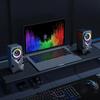 ONIKUMA USB Verdrahteter Lautsprecher RGB Coole Beleuchtung Super Bass Subwoofer HiFi Audio Für Spiel 3D Surround Musik Für PC Laptop 60 MM Einheit Mini Lautsprecher