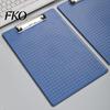 Durable Office File Folder A4 Folder, with Reinforced Metal Clip And Clear Scale Smooth Surface Writing Pad Ruler, Portable Document Pad, for