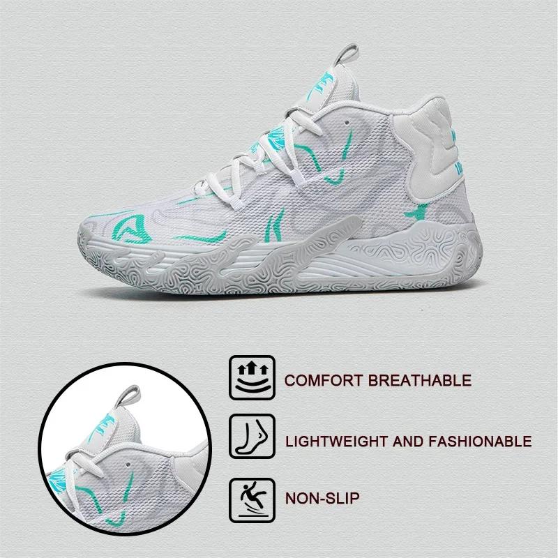 Dámské basketbalové boty Pánské prodyšné pohodlné Pánské designové tenisky Tréninkové Venkovní sporty Basketbalové tenisky Zapatos