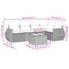 Vidaxl 6-Cz. Set di Mobili da Giardino con Cuscini, Beige, Polyrattan