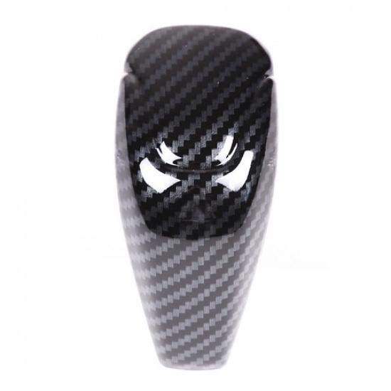 Carbon Fiber Silver Gear Shift Knob Cover Trim For Subaru Forester Crosstrek