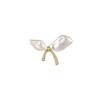 1PC Baroque Irregular Imitation Pearl Bow Brooch Female Design Sense Niche Pin High-end Brooch Anti-light