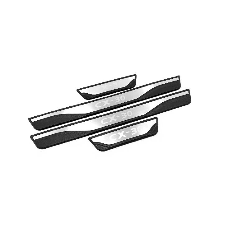 Для Mazda CX-30 CX30      Накладки на пороги Защитные накладки на пороги Защитные накладки на пороги Декоративные накладки на педали Аксессуары для стайлинга автомобиля серебряный