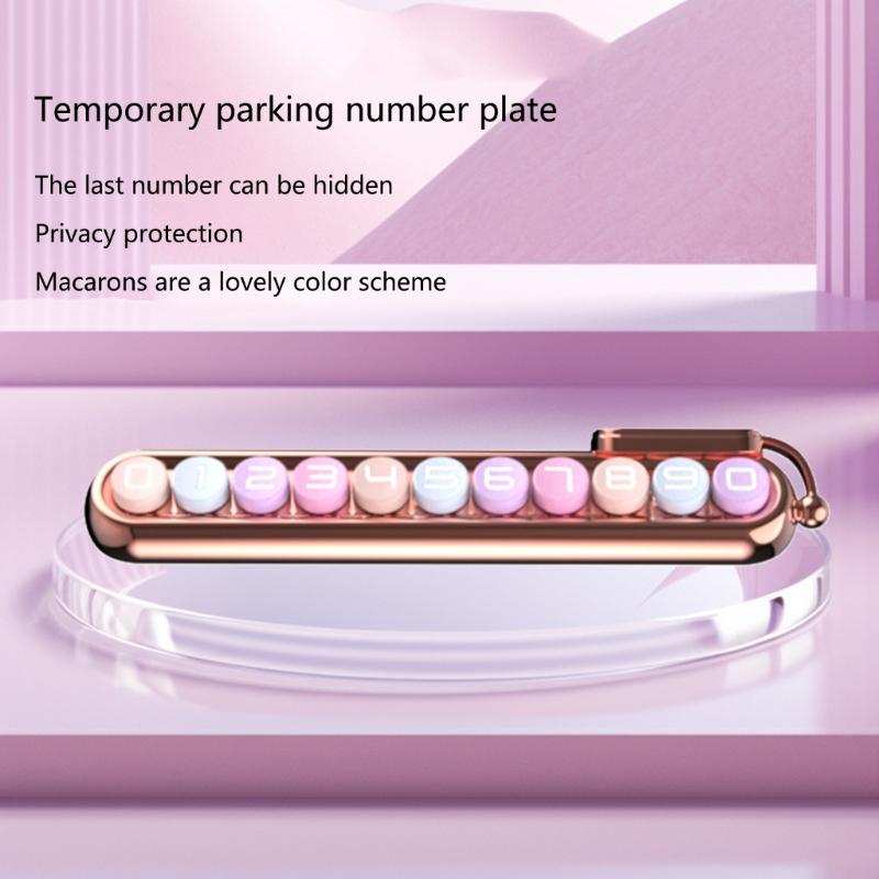 Easy To Install Quick Change Temporary Car Parking Marker Park Number Plate Display with Fashion Designs for City Use