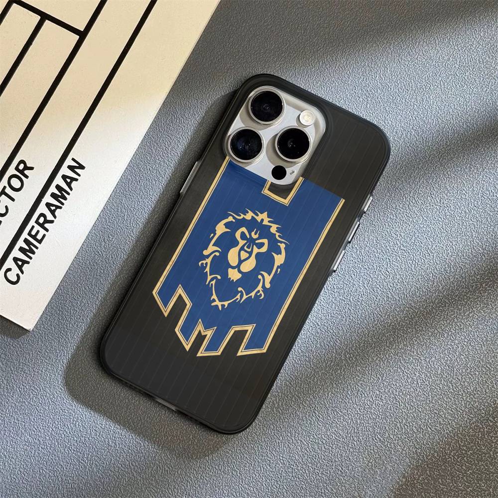 Game World Of Warcraft For IPhone 17 16 15 Plus Pro Max 12 14 Plus 11 13 Wave Corrugated Stripe Funda Phone Cover