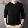 Pierre Cardin Men's Round Neck Long Sleeve Pullover T-Shirt