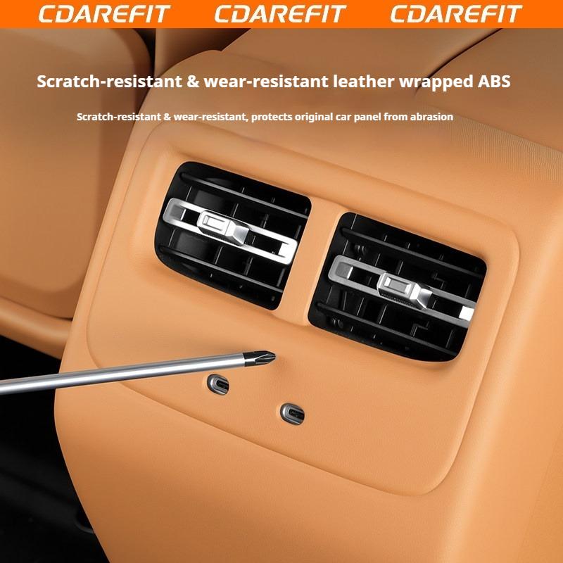 For Chery ICAUR V27 Car Rear Row Air Outlet Leather Anti Kick Panel Original Car Color Scratch Resistant Protection Panel Cover