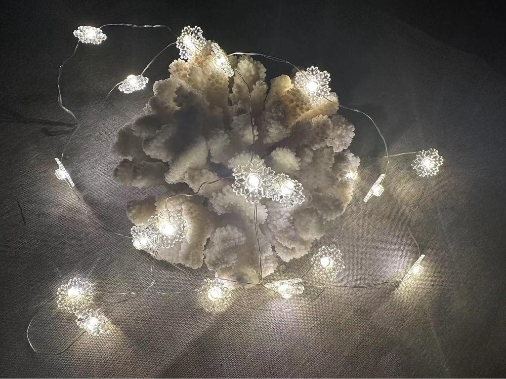 Christmas LED Lights: Santa, Snowman, Reindeer, Black Hat, Candy Cane, Gift Box, Bells with Copper Wire Fasteners