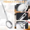 Skimmer Spoon Filter Grease Foam Fine Mesh Stainless Steel Sieve Colander, Extra Fine Strainer With Handle Handheld Fry Oil Filter for Cooking Sieve