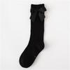 Solid Children Socks With Bows Cotton Baby Girls Socks Soft Toddlers Long Socks For Kids Princess Knee High Socks for Girls 2022 New Spring Autumn