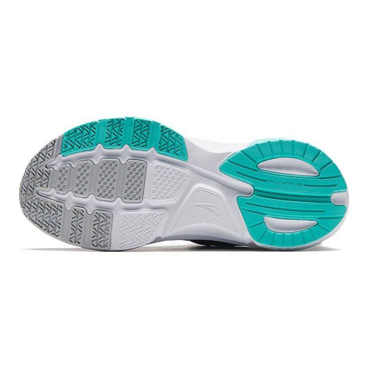 Anta Lingfeng Shock Absorption Low Top Kids Running Shoes Kids Running Shoes Black Green 312335530-5