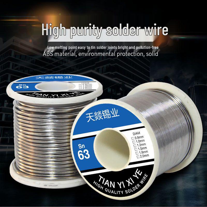 High-Purity No-Clean Rosin Core Solder Wire for Student and Household Repairs (0.8/1.0/2.0)