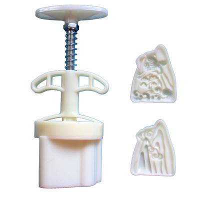 Hand Pressed Mooncakes Mold Cookie Stamp Cake Moulds Flexible Plastics Pastries Dessert Mold for Baking Enthusiasts