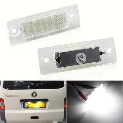 2 Stück LED Nummernschildbeleuchtung Canbus für VW Golf MK5 Jetta Touran Passat B5.5 B6 Caddy Transporter Skoda Superb MK1 3U B5