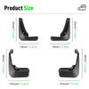 4PCS Splash Guards Mudguards Compatible with Buick Vauxhall Opel Insignia 2008 2009 2010 2011 2012 2013 2014 2015 2016