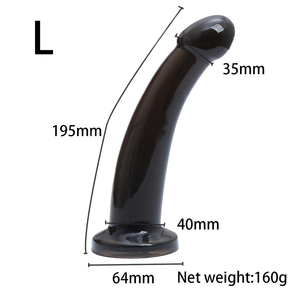 Orissi Transparent Suction Cup Anal Plug & Dilator for Men and Women - Simulated Dildo for Backyard Play
