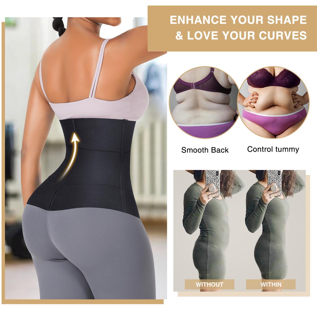 3-in-1 Seamless Waist Trainer for Women Tummy Control Body Shaper for Weight Loss
