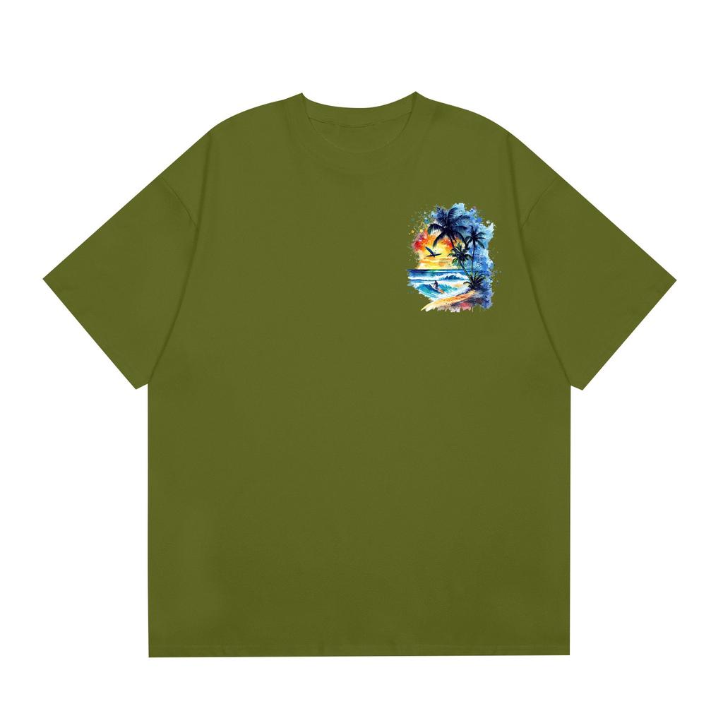 Men's Round Neck Casual Printed Short Sleeve T-Shirt