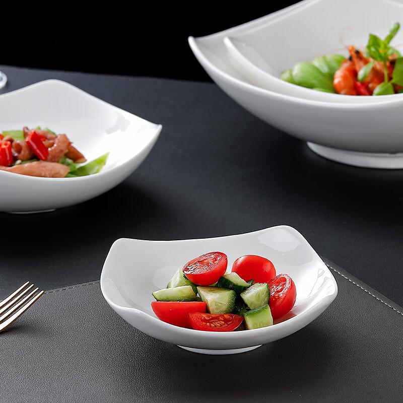 Ru Han Ceramic Four-Corner Salad Bowl