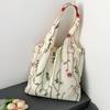 Embroidery Butterfly Leisure Travel Canvas Bag Large Capacity Shoulder Bag