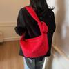 Shoulder bag women's 2025 summer new niche design wide shoulder strap cloud bag lazy wind messenger tote bag