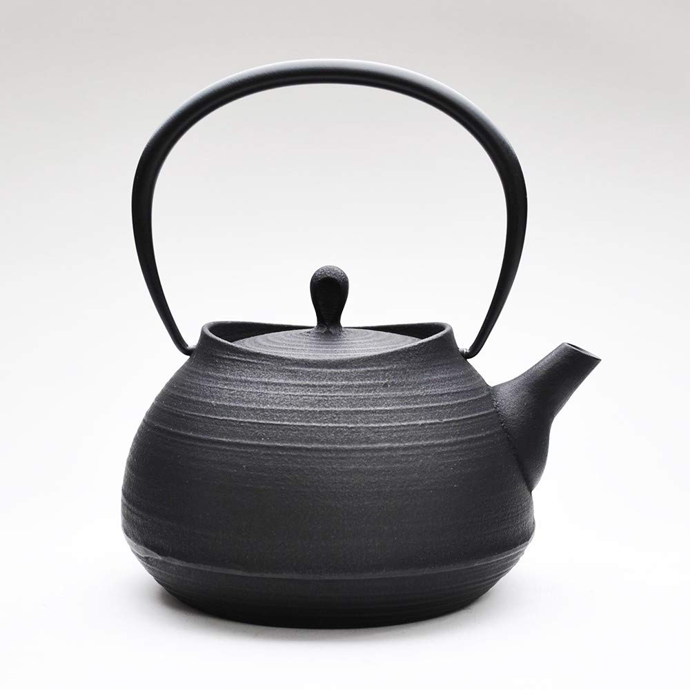 

Nanbu Ironware: Ichiudo Hakeme Iron Kettle, 1L [Black Finish] [Induction Cooktop Compatible]