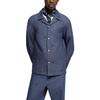 Lv Blason Embellished Denim Pajama Shirt 1AGJMC