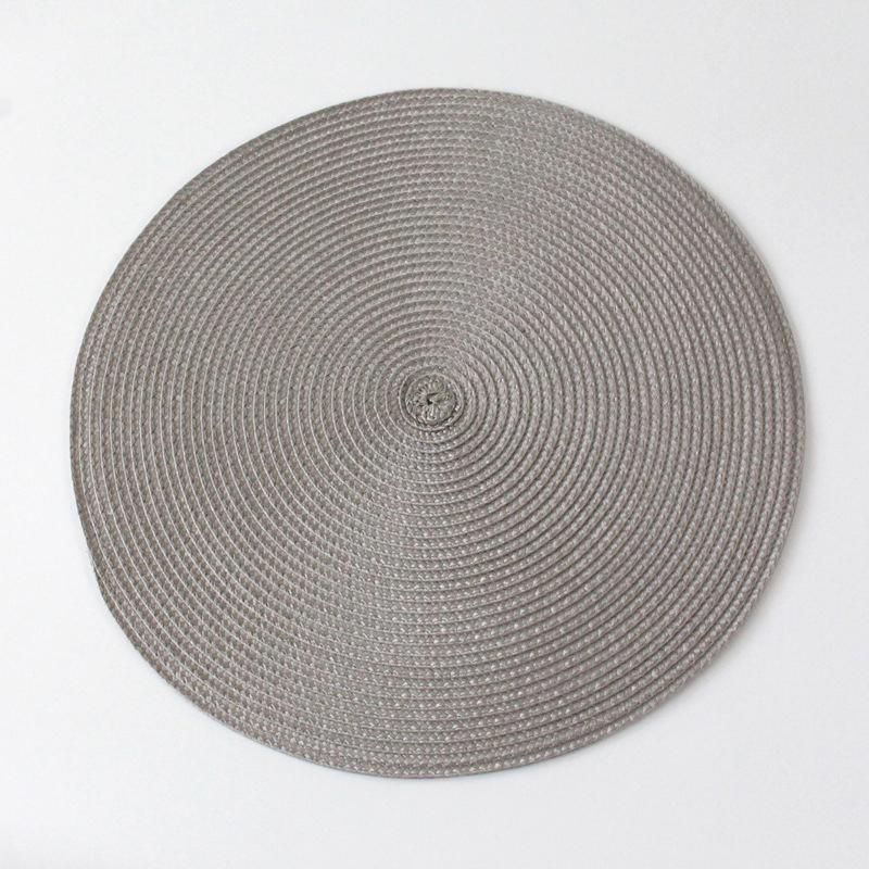 Rundes, gewebtes, rutschfestes Tischset, Untersetzer, Café-Tasse, Esstischmatte, nordisches Küchenzubehör, Servietten, Geschirr, Wohnkultur