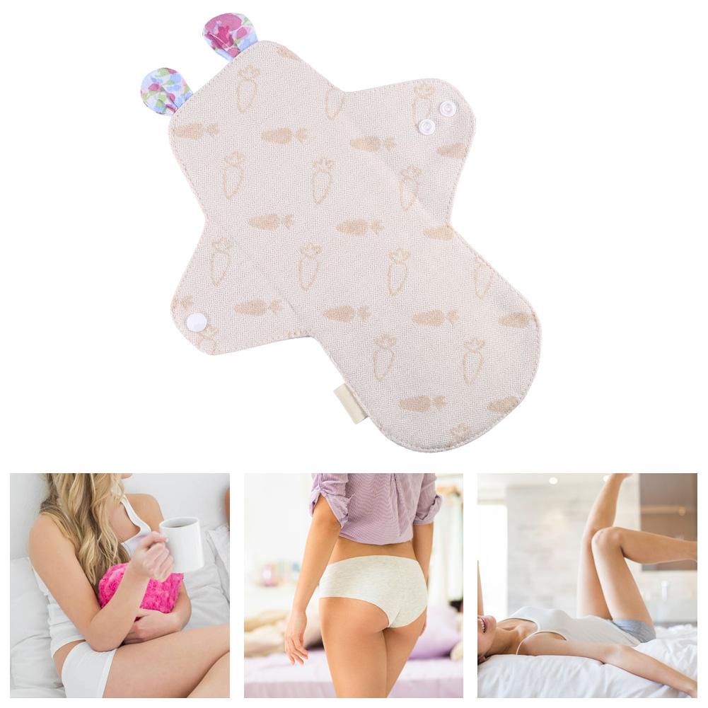 250mm Reusable Organic Cotton Menstrual Pads Washable Day&Night Panty Liner Sanitary Cloth #4