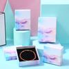 5pcs Paper Jewelry Box For Ring Earrings Pendant 9x9x3cm Display Packaging Wedding Birthday Party Gifts Organizer Holder Boxes
