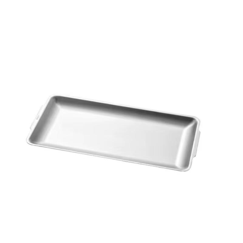 ZISIZ Thickened Korean Style Square Stainless Steel Multi-purpose Pan