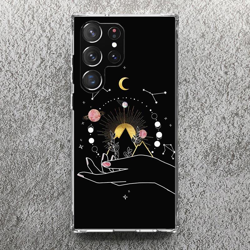 Moon Mystery Totem Witche Phone Case For Samsung Galaxy S25 S24 S23 Ultra S22 Plus S21 S20 FE S10 + S25Ultra S24U Soft Cover She