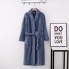 Winter Warm Coral Fleece Couple Long Robe Thick Flannel Women Sexy Bathrobe Sleepwear Nightwear Loose Casual Homewear Loungewear