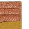 Coach Card Case With 10 Slots Open Pocket Crosshatch Leather Wallet Women Wallet Brown Linen-Yellow 12070-V5RQD