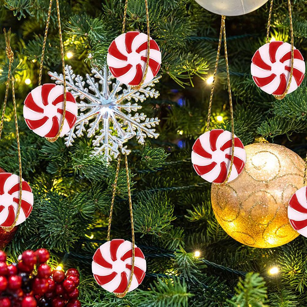 25MM Acrylic Christmas Candies DIY Christmas Tree Hanging Decoration Gift For Birthday Halloween