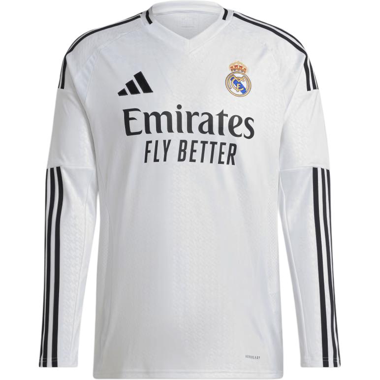 

Мужская домашняя футболка Adidas Real Madrid 24/25 с длинным рукавом, белая IT3442 2XL