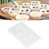 D5 Silicone Fondant Cake Mold Star Moon Face Nonstick Food Grade Silicone Reusable Heat Resistant Odorless Chocolate Home Molds