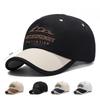 Baseballkappe mit kurzem Schirm, farblich passende Buchstaben, atmungsaktiv, weiches Oberteil, Unisex, Outdoor-Sonnenhut
