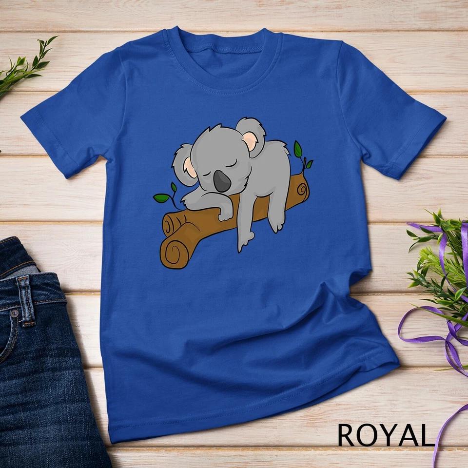 Cute Koala Bear Sleeping Lazy Animal Lover Gift Clothes Unisex T-shirt 13 S
